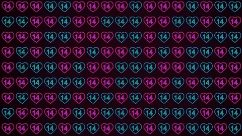 Valentine's Day Abstract Background Stock Footage 99023319
