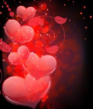 Valentine's day  abstract background Stock Illustration