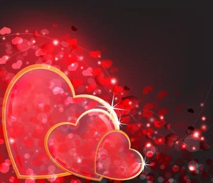 Valentines Day abstract background. Stock Illustration