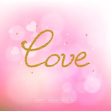 Valentine's day abstract background Stock Illustration