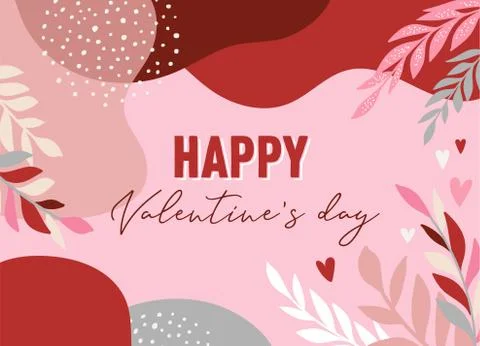 Valentines day abstract backgrounds with copy space for text - banners, posters Illustrazione stock