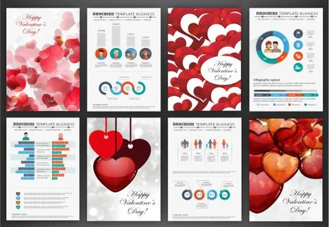 Valentines day abstract backgrounds Stock Illustration