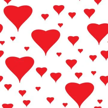 Valentine's day abstract seamless background Stock Illustration