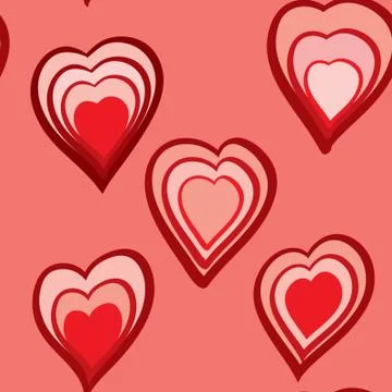 Valentine's day abstract seamless background Stock Illustration
