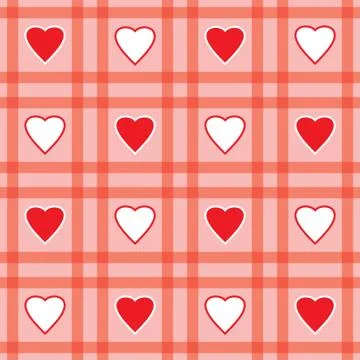 Valentine's day abstract seamless background Stock Illustration