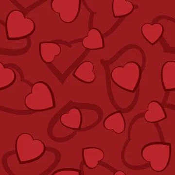 Valentine's day abstract seamless background Stock Illustration