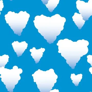 Valentine's day abstract seamless background Stock Illustration