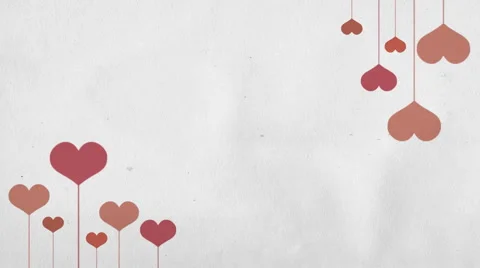Valentine's day animated background 스톡 동영상 1106817
