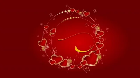 Valentines day animated background Stock Footage 51444104