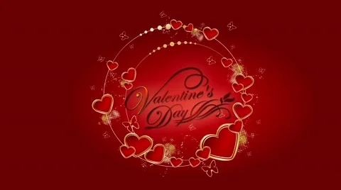 Valentines day animated background Stock Footage 51444548