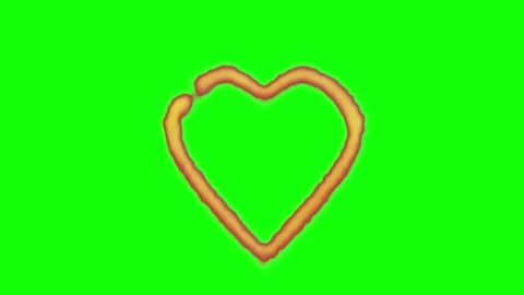 Valentine's day animated frame of burning hearts Stock Footage 136213880
