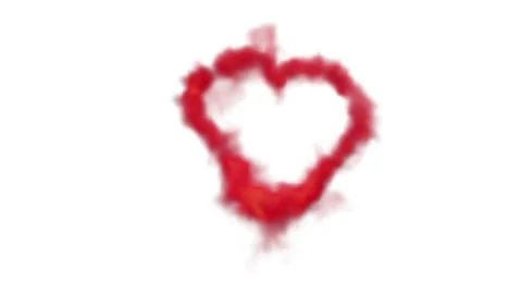 Valentine's day animated frame of burning hearts Stock Footage 136213909