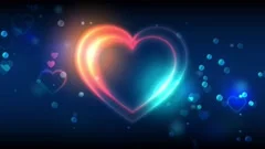 Happy Valentines day animated greeting c... | Stock Video | Pond5