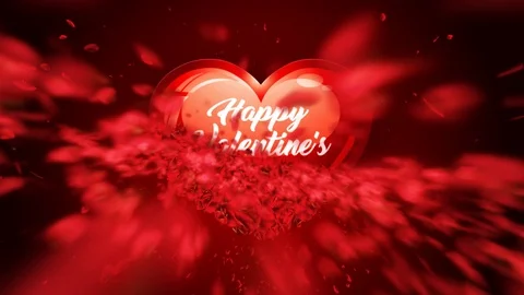 Valentines Day Animation Stock Footage 101072837