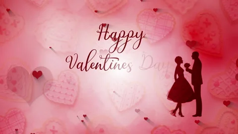 Valentines Day  Animation HD Video stock 169689965
