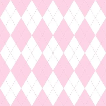 Valentines day Argyle. Pattern Scottish cage イラスト素材
