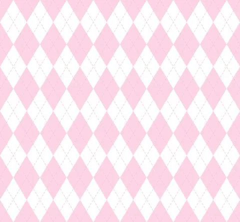 Valentines day Argyle. Pattern Scottish cage イラスト素材