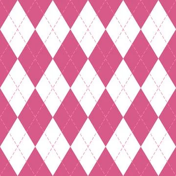 Valentines day Argyle. Pattern Scottish cage イラスト素材