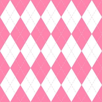 Valentines day Argyle. Pattern Scottish cage イラスト素材