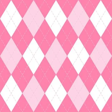 Valentines day Argyle. Pattern Scottish cage イラスト素材