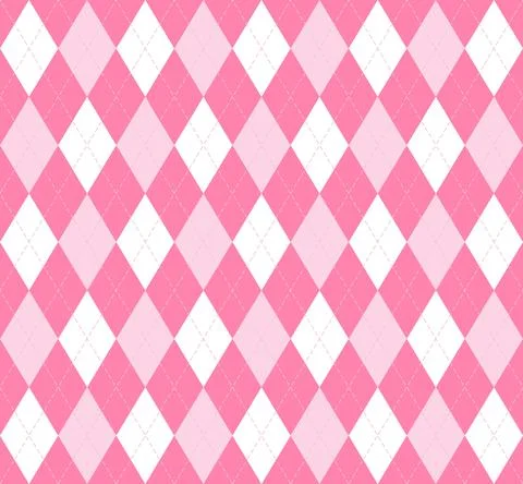 Valentines day Argyle. Pattern Scottish cage イラスト素材