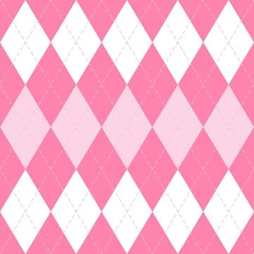 Valentines day Argyle. Pattern Scottish cage イラスト素材