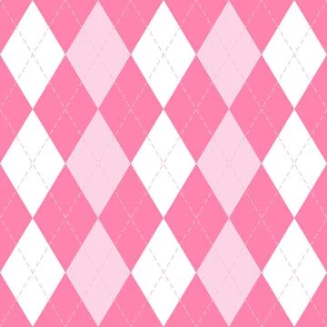 Valentines day Argyle. Pattern Scottish cage イラスト素材