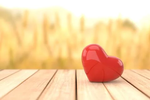 Valentine's day background. 3D rendering. Stock Illustration