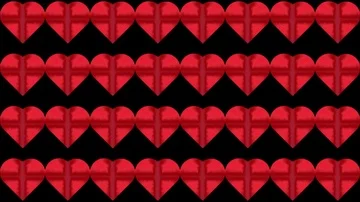 Valentine's day  background  from colored hearts 스톡 동영상 85686756