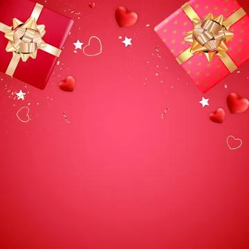Valentine's Day Background Design. Template for advertising, web, social medi Stock Illustration
