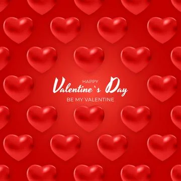 Valentine's Day Background Design. Template for advertising, web, social medi Stock Illustration