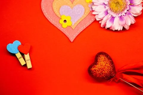 Valentine's day background. Empty place for copy space for text Stock Photos