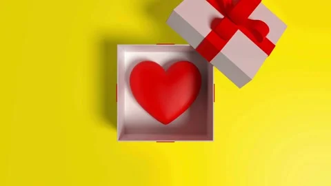 Valentine's Day background, flying abstract hearts and particles. Video stock 260676364