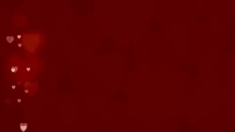 Valentine's Day background, flying abstract hearts and particles. Video stock 260676367
