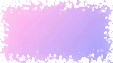 Valentine's Day background, flying abstract hearts and particles. Video stock 260678596