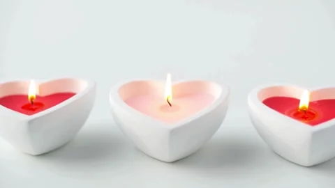 Valentine's Day background, flying abstract hearts and particles. Video stock 260681256