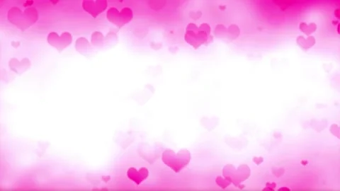 Valentine's Day background, flying abstract hearts and particles. Video stock 260681637