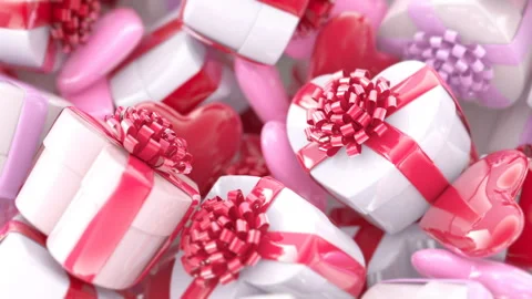 Valentine's day background Stock Footage 123583065