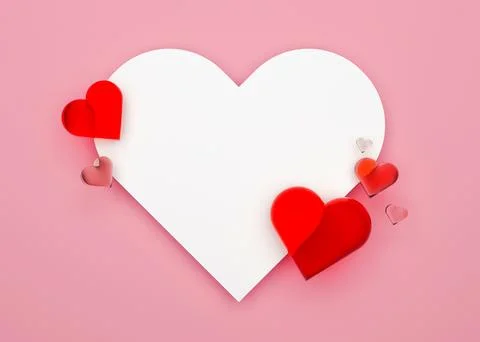 Valentine's Day background with free space for text, copy space. Postcard, .. 스톡 일러스트