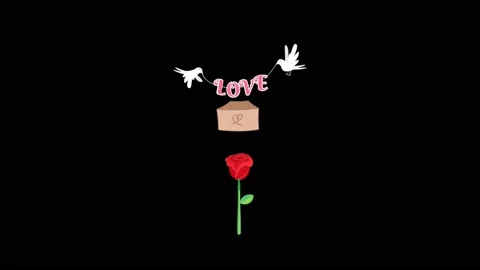 Valentine's Day background with heart pattern Video stock 148273654