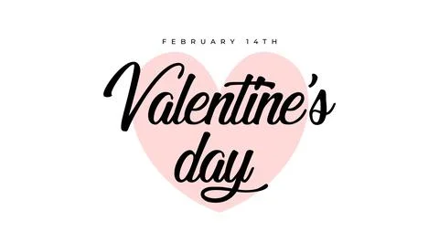 Valentines day background with heart pattern and typography of happy valentines Stock Illustration