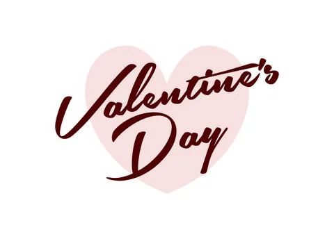 Valentines day background with heart pattern and typography of happy valentines Stock Illustration