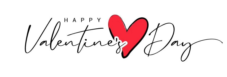 Valentines day background with heart pattern and typography Stockillustratie