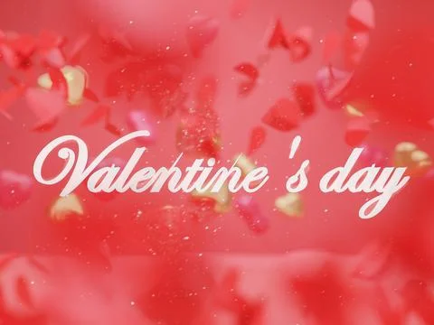 Valentines day background with heart pattern and typography of happy valent.. Stock Illustration