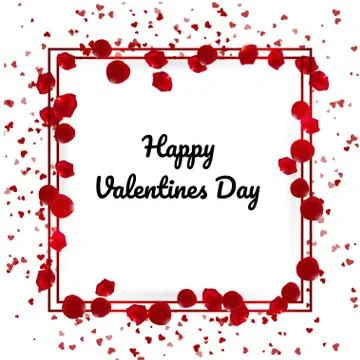 Valentines day background with heart. Vector illustration. Wallpaper, flyers Stock Illustration