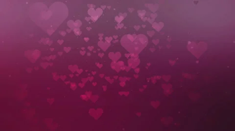 Valentine's day background with hearts Stock Footage 34490132