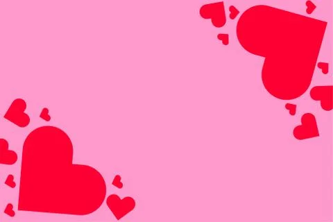Valentine's day background with hearts. Vector illustration Stock Illustration
