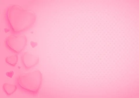 Valentine's day background with hearts. Vector illustration. Wallpaper, fly.. Stock Illustration