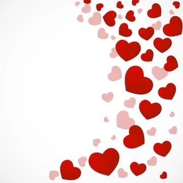 Valentine's day background with hearts. Vector illustration Stock Illustration