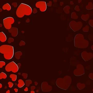 Valentine's day background with hearts. Vector illustration Stock Illustration